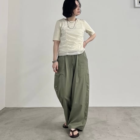 シフォンレイヤードTシャツ