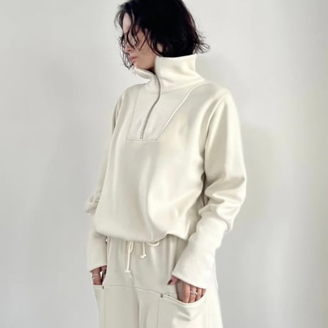 ボンバーヒート ハーフジップ プルオーバー