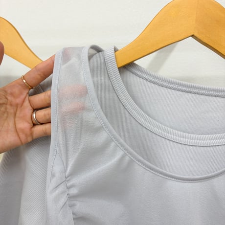 シフォンレイヤードTシャツ