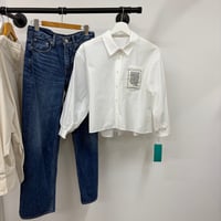 刺繍ポケットシャツ
