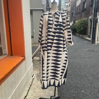 CORSO ROSSO ゆったりワンピース ゼブラ柄風プリント ITALY  ロング丈 インポート