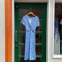 fifilles 水色 小花 インポートワンピース sizeM T2 輸入 Paris