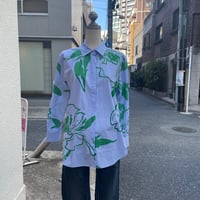 ストライプ×Greenプリント シャツ Joseph Ribkoff