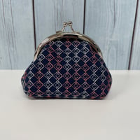 がま口小物入れ　カイト