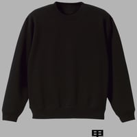 ワンポイント肉球　トレーナー　黒