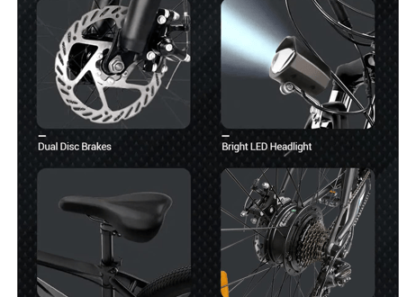 HEZZO 26インチ MTBモペット｜350Wモーター搭載・21段変速・前後ディスクブレーキ