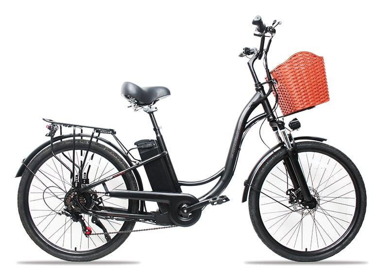 モペット型電動機付自転車 軽風26 36V版大容量リチウムイオン