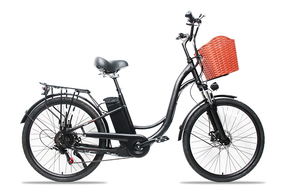 26インチ 電動アシスト自転車 軽量大容量 リチウムイオンバッテリー 軽量バッテリー 両輪駆動通勤通学ママチャリ子供乗せチャイルドシート可能 電動アシスト自転車 軽風26 36V版大容量リチウムイオンバッテリー搭載