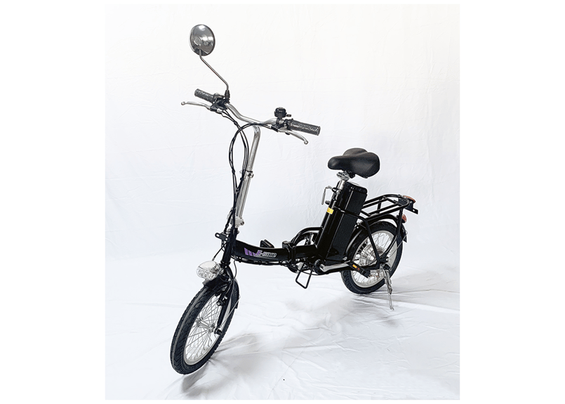 【引取限定】16インチ折りたたみ電動自転車、バッテリー2つ付き、動作良好中古 ハイガー 電動アシスト自転車 折り畳み 軽量 5段階アシスト HG