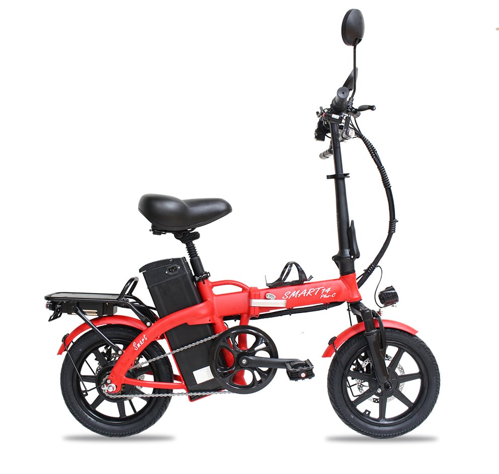 公道OK・原付】折りたたみ電動モペット SMART-PLUS-C｜48Vフル電動・14