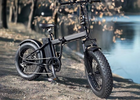 【悪路走破】サンドバイク20 ファットバイク型 電動自転車 原付 折りたたみ 48Vバッテリー 荷台付