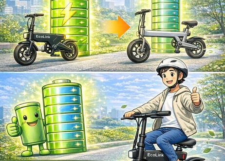 特定原動機付自転車 EcoLink 自転車タイプ16インチ 　16歳以上免許不要　バイクタイプの特定自転車です 350W 高出力　特定小型原動機付自転車（法令に基づき公道走行可能）