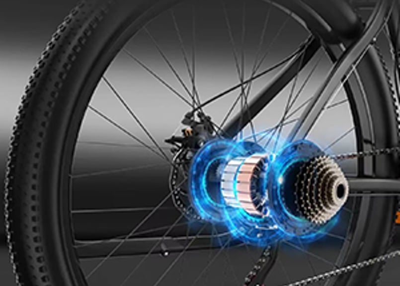 HEZZO 26インチ フル電動自転車 ペダル付原付 モペット 電動バイク MTB