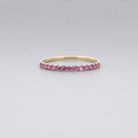 【K10】ピンクサファイア リング ― September Birthstone ―