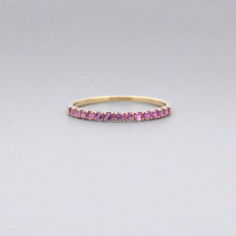 【K10】ピンクサファイア リング ― September Birthstone ―