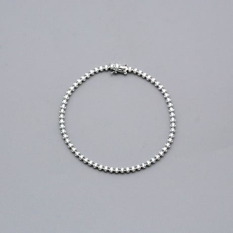 【PT900】テニスブレスレット フルエタニティーダイヤモンド 2.00ct