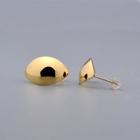 【K18YG】ペタル・シルエットピアス