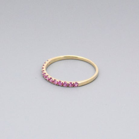 【K10】ピンクサファイア リング ― September Birthstone ―