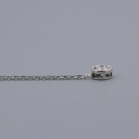 【Pt900×Pt850】クラシックラウンド ダイヤモンドネックレス〈0.3ct〉