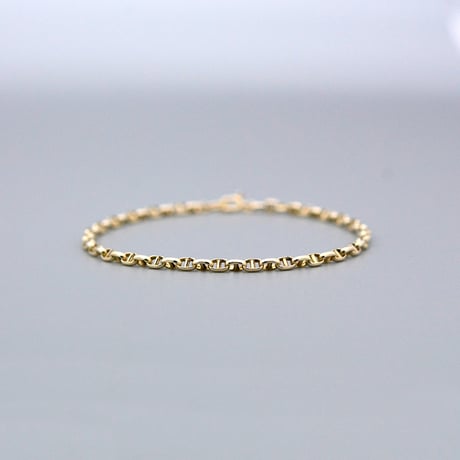 【K18YG/K10YG】アンカーブレスレット