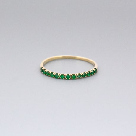 【K10】エメラルド リング ― May Birthstone ―