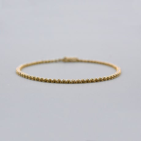 【K18YG】テニスブレスレット フルエタニティーダイヤモンド 1.00ct