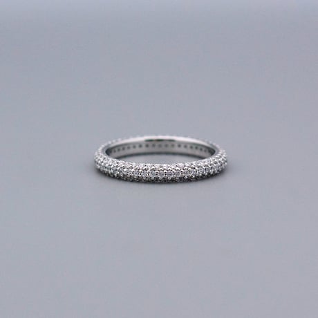 ダイヤモンドフルエタニティーリングピンキーリング0.80-1.10ct pt950ハードプラチナ