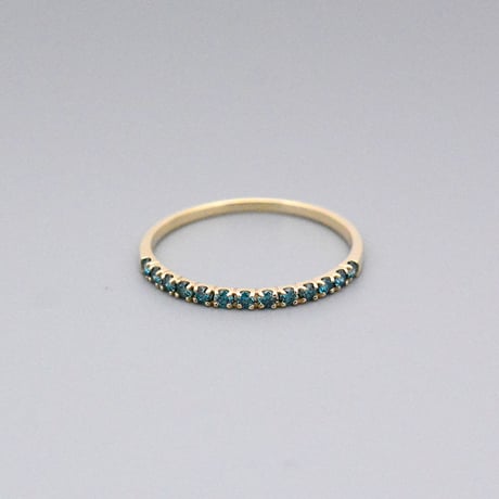 【K10】ブルーダイヤモンド リング  ― April Birthstone ―