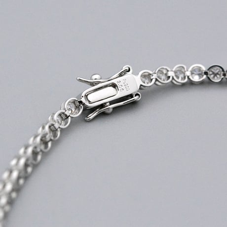 【PT900】テニスブレスレット フルエタニティーダイヤモンド 2.00ct