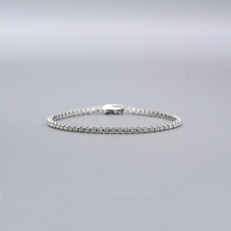 【PT900】テニスブレスレット フルエタニティーダイヤモンド 2.00ct