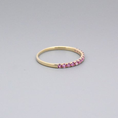 【K10】ピンクサファイア リング ― September Birthstone ―