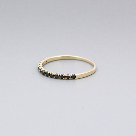 【K10】ブラックダイヤモンド リング ― April Birthstone ―