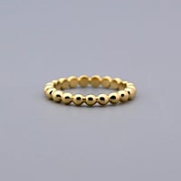 【K18】3.0mm ボール・フルエタニティリング