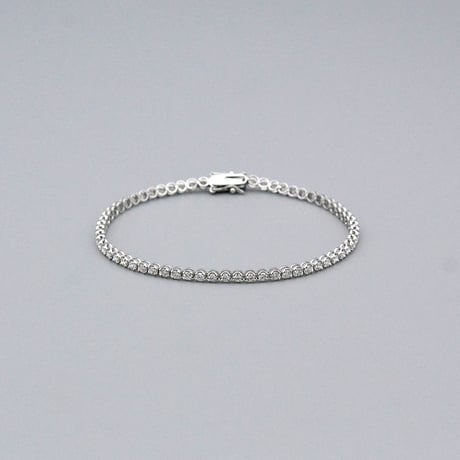 【PT900】テニスブレスレット フルエタニティーダイヤモンド 2.00ct