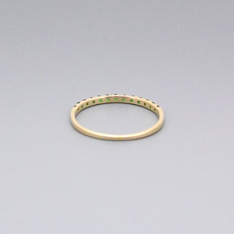 【K10】グリーンガーネット リング ― August Birthstone ―