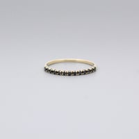 【K10】ブラックダイヤモンド リング ― April Birthstone ―