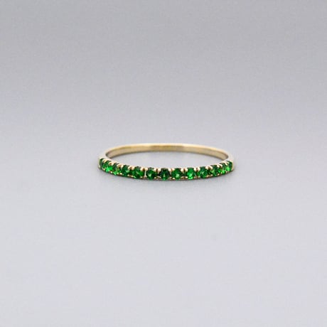 【K10】グリーンガーネット リング ― August Birthstone ―