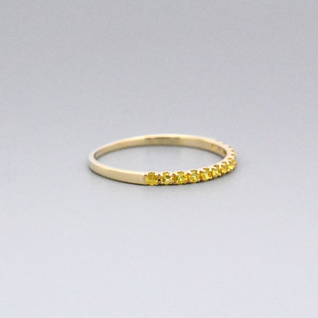 【K10】イエローサファイア リング ― September Birthstone ―
