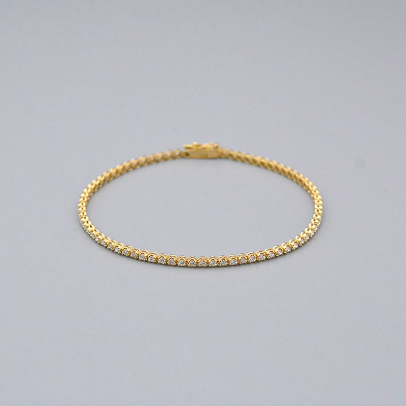 山田　天然ダイヤモンド K18ブレスレット　1.00カラット 山田 天然ダイヤモンド K18ブレスレット 1.00カラット 山田 天然