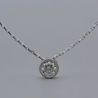 【Pt900×Pt850】クラシックラウンド ダイヤモンドネックレス〈0.3ct〉