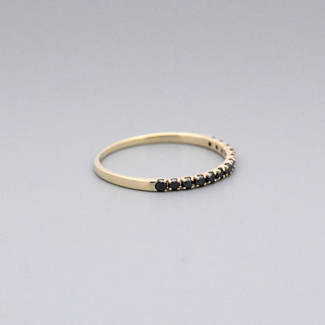 【K10】ブラックダイヤモンド リング ― April Birthstone ―