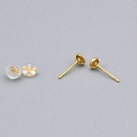 【K18YG】オーブダイヤモンドピアス0.20ct
