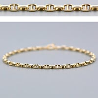 【K18YG/K10YG】アンカーブレスレット