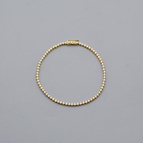 【K18YG】テニスブレスレット フルエタニティーダイヤモンド 1.00ct