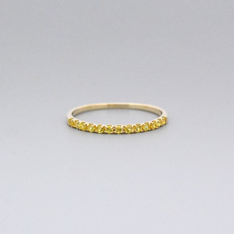 【K10】イエローサファイア リング ― September Birthstone ―