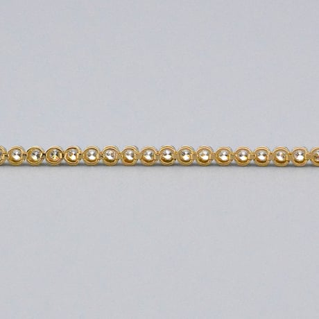 【K18YG】テニスブレスレット フルエタニティーダイヤモンド 1.00ct