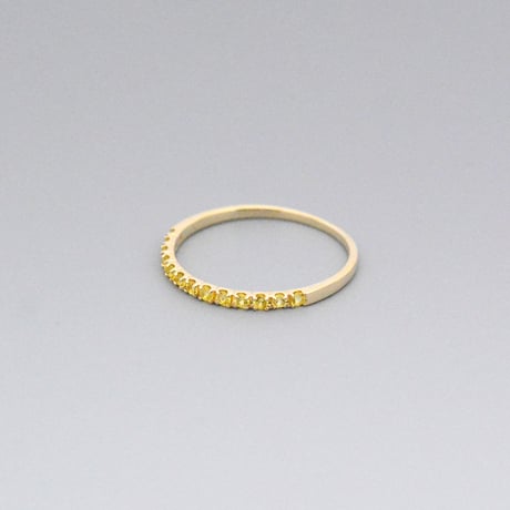【K10】イエローサファイア リング ― September Birthstone ―