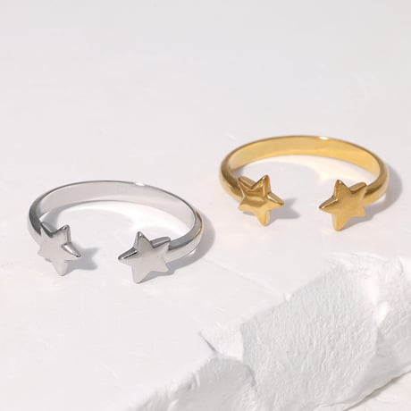 Twinkle Twin Star Ring（トゥインクルツインスターリング）