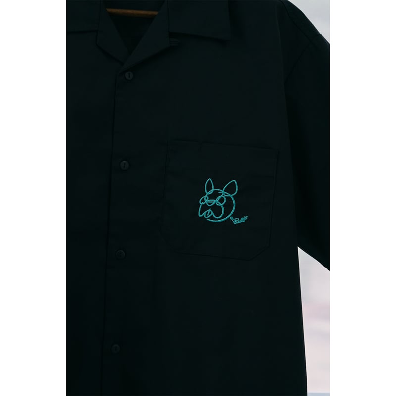 F BULL'S ゴルフシャツ (BLACK×TURQUOISE) | F BULL'S STORE