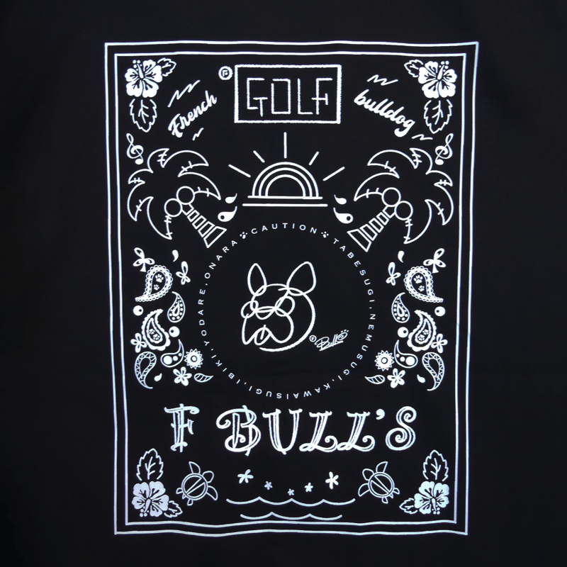 F BULL'S ゴルフシャツ (BLACK×WHITE) | F BULL'S STORE